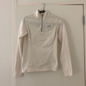 Cream quarter zip fleece north face!